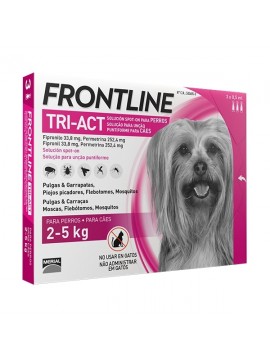 FRONTLINE TRI-ACT 2-5 KG (XS) 3 PIPETAS - 038030