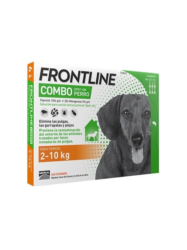 FRONTLINE COMBO 2-10 KG 3 PIPETAS - 038027