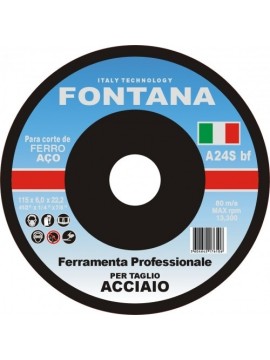 FONTANA DISCO ABRASIVO REBARBAR FERRO 115 X 6 - 006146