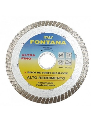 FONTANA DISCO DIAMANTE ULTRA FINO 115 X 1.3 MM - 006287