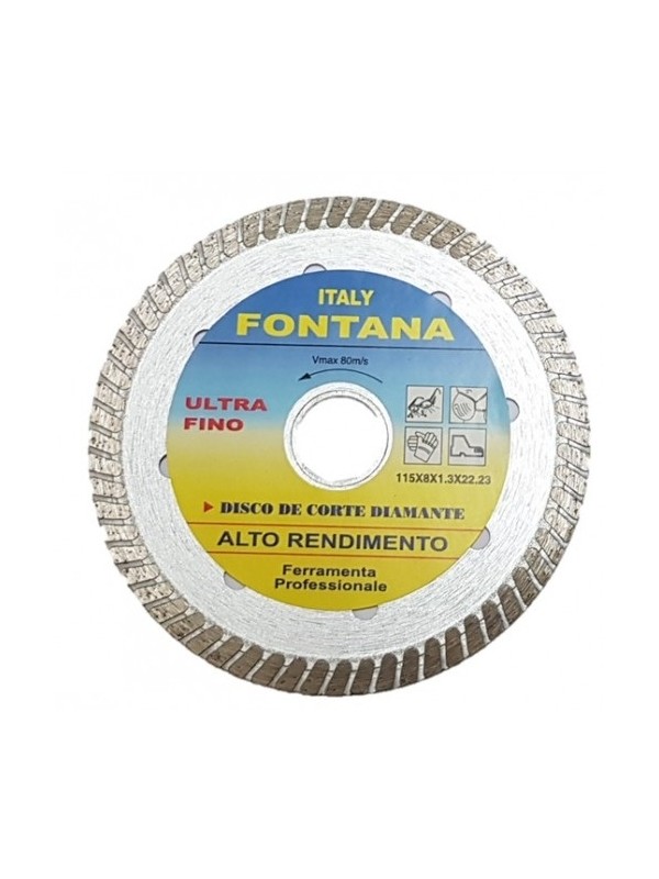 FONTANA DISCO DIAMANTE ULTRA FINO 115 X 1.3 MM - 006287