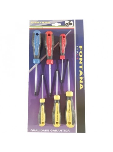 FONTANA CHAVE DE FENDAS JOGO DE 6 PCS - 006194