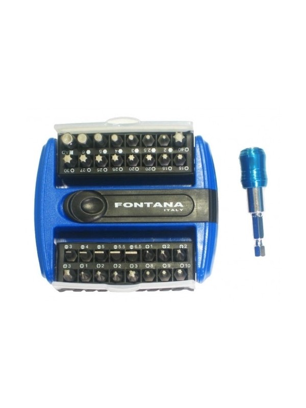 FONTANA JOGO BIT CAIXA PLASTICA 33 PÇS COM ADAPTADOR - 006250