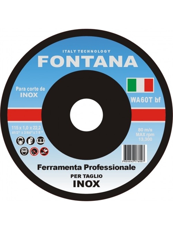 FONTANA DISCO ABRASIVO CORTE INOX - 006145