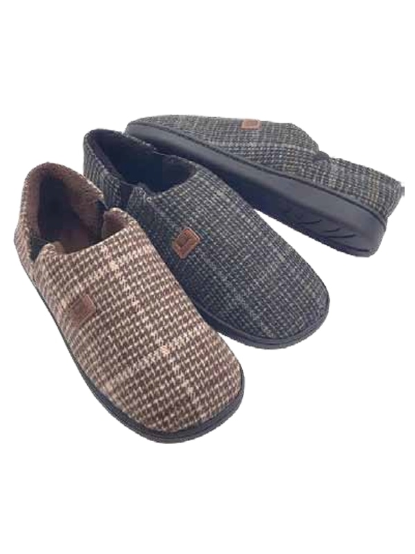 LINEA7 PANTUFA 40-45 PRETO/CASTANHOO CX 24 PARES (26053) - 097381