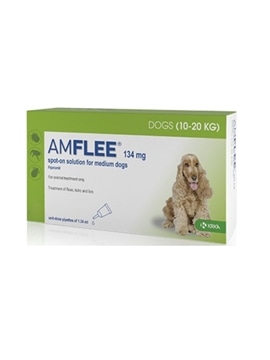 AMFLEE 134 MG 12 PIPETAS (CAO 10-20 KG) - 038235